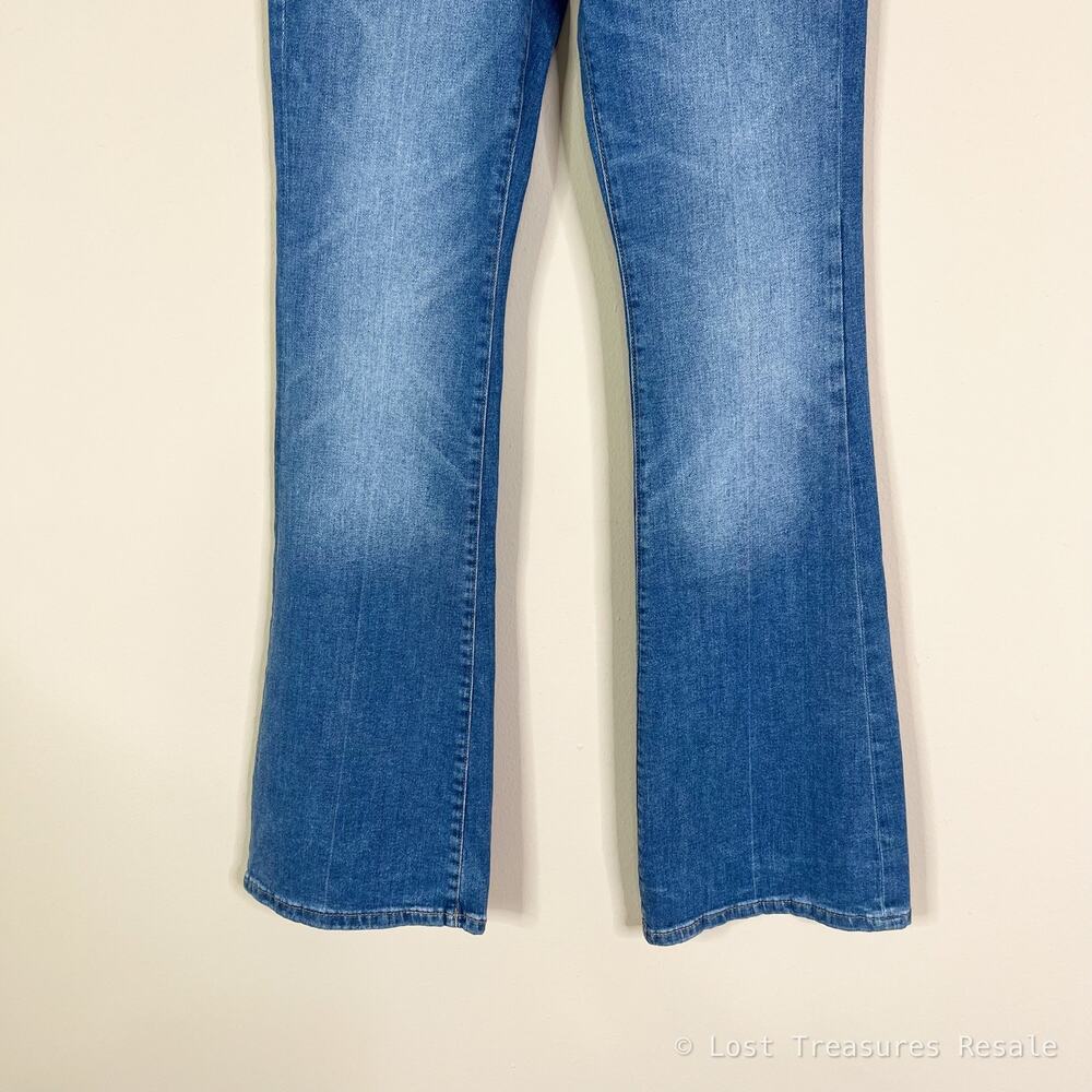 DL1961 | Bridget Boot 33" Medium Wash High Waist Designer Blue Jeans 27 - Picture 4 of 9
